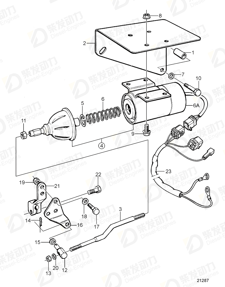 volvo penta Bracket 3825561 Drawing volvo penta Bracket 3825561 Drawing